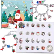 Christmas Advent Calendar Bracelets Christmas Countdown Calendars DIY Jewelry Making Kit Gift