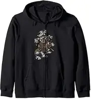 [STAR WARS] Ewok In Flowers Portrait Zip Hoodie