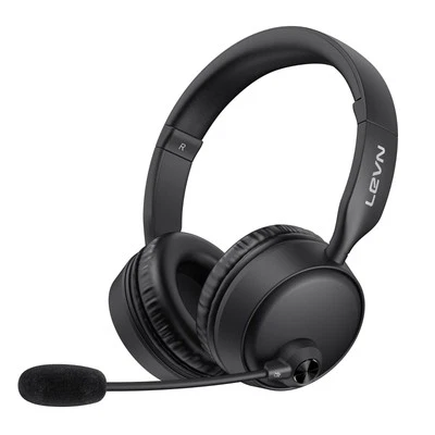 Bluetooth Headset with Mic & Mute Button, 60 Hrs Noise Cancelling Wireless He...