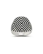 Yield of Men Silver Signet Ring