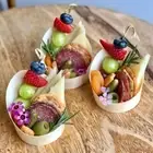Charcuterie Appetizer Bamboo Cups and Toothpicks for Grazing Table Food Display