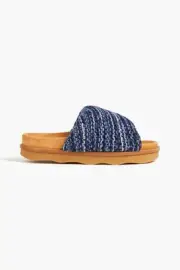 NEW! Chloe Wavy Cashmere Slides Sandals Slippers sz 10/40 $1,050