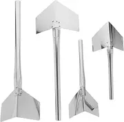 Housoutil 4PCS Inside Corner Knifes, Drywall Trowel, Plaster Corner Tool Wall Corner Spatula for Corner Trowel Building Scraping