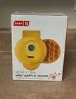 Dash Honeycomb Mini 4" Waffle Maker in Yellow Brand New, Never Used