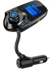 Nulaxy Wireless In-Car Bluetooth FM Transmitter Radio Adapter Car Kit W 1.44