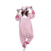 Regenboghorn Monster Stitch Costume Pajama Onesie Kigurumi Jumpsuit Nightwear Animal Hoodie Pink M