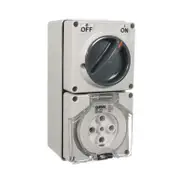 CLIPSAL 56C532-GY - 5 Pin 32Amp Switched Socket Outlet - 56 Series