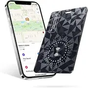 Ucard Wallet Tracker Card, Thin Bluetooth Tracker, Works with Apple Find My (iOS Only), Rechargeable, Wallet Finder and Item Locator for Wallet, Luggage Tags and More(Diamond Shimmer)