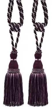 DÉCOPRO Tassel Tieback, Style# TBH8, Color# 2927 - Luscious Lavenders [Set of 2]