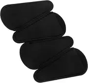 HOMSFOU 4pcs Scissors Case Scissors Scissor Protector Scissor Protection Tool Hair Salon Supply Pu Leather Black