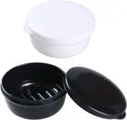 Soap Holder Travel Case round Soap Dishes Shampoo Bar Container for Bar Soap, So