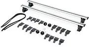 2PCS Compatible for Honda Insight Lockable Roof Rail Rack Rooftop Luggage Sedan Crossbars Cross Bars Aluminum Black(Silver)