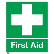 Sealey Safety Sign - First Aid - Self-Adhesive Vinyl SS26V1