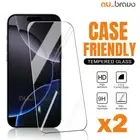 2x iPhone 16 15 14 13 12 11 Pro Max XR 8 Plus Tempered Glass Screen Protector