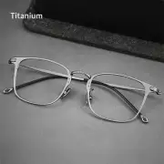 Ultralight Square Retro Reading Glasses Titanium for Women men Readers 12g