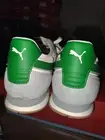 PUMA Men's SR Siege Shoes White/Gray/Green 398909-02 Size M10 + SOCKS INCLUDED