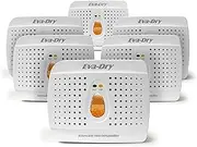 Eva-Dry E-333 (6-pack) Wireless Mini Dehumidifier. Top Moisture Absorber for Small Spaces. Rechargeable & Portable. Perfect for Pantries, Cars, RV & Gun Safes, Closets, & Travel.