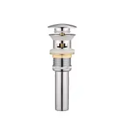 Bathroom Faucet Container Brass Wash Basin Sink Pop-Up Drain Plug with Overflow