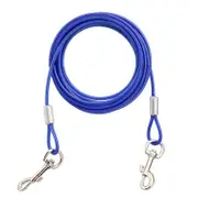 2 In 1 Double End Steel Wire Rope Dog Traction Leash 3M Length Random Colour