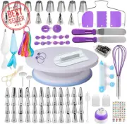 Cake Decorating Supplies Kit for Beginners, 137-Pcs, Icing Tips, Spatulas, Pipin
