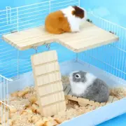 Parrot Mouse Wooden Rat Natural Hamster Standing Platform Shelf Climbing Toys