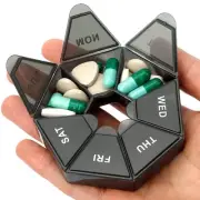 Pill Organizer, Pill Box, Small Pill Case, Medicine Pill Organizer 1 Time a D...