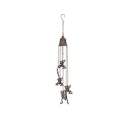 Wind Chime Frog/Dragonfly Cast Iron Home/Garden/Patio Decor Brown Assorted