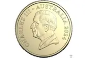 $1 2024 MOR King Charles 3 Effigy Lightly Circulated AUS ONE DOLLAR Coin III