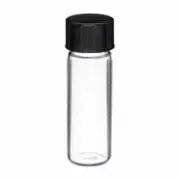 144 Pcs Clear 1 Dram Glass Vials with Phenolic Foam Liner caps [15mmX45mm]
