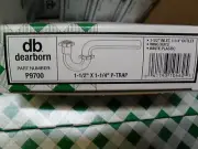 Dearborn Brass P9700 1-1/2" x 1-1/4" White P-Trap x14