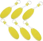Abaodam 6Pcs Floating Keychains for Water Activities Surfboard Key Rings Durable Decorative Keychains for Boating Fishing Swimming Water Rafting Easy to Carry