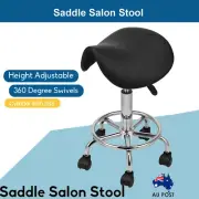 Saddle Salon Stool Massage Barber Hairdressing Swivel Chair Hydraulic Lift AU
