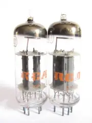 Matched Pair RCA 12BZ7 Tubes - NOS / New NEW ( 1969, Gray Plates, Top O Getter)