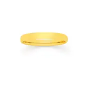 9ct Gold 2.5mm Width Wedding Band