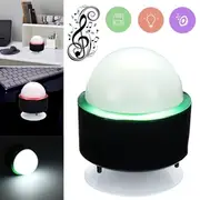 Mini Portable bluetooth Wireless Speaker &amp; LED Night Light For IPhone Tablet MP3 27 SILVER