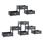Tiered Planter Box Elevated Flower Box Outdoor Indoor Home Decor Plant Container