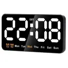 3X(Digital Wall Clock, 9Inch LED Digital Clock Display with 12/24H, Big9670