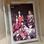 ✨熱銷BLACKPINK親筆簽名照+相框活動現場親簽粉絲應援周邊產品親簽保真