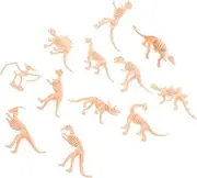 Abaodam 12pcs Realistic Dinosaur Skeleton Models Mini Dinosaur Bone for Imaginative Play and Decoration Figures for Learning and Fun