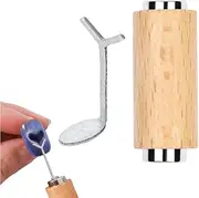Cat Eye Gel Nail Polish Dual Head Magnet Stick, Heart Cat Eye Magnet for Nails Y Shaped Wire Heart Cat Eye Effect, Wooden Strong Cylindrical Magnet Nail Tool for Home Salon Professional Use