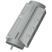 PANAMAX® PowerMax PM8-EX Surge Protector, 8 Outlets, 6-Ft. Cord, Gray