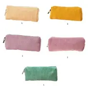 Corduroy Pencil Bag Corduroy Pen Pouches Stationery Bag for Student School