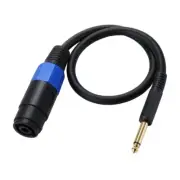 Speaker Cable Speakon Female Connector to 6.35mm 4 Male TS Speaker Cable