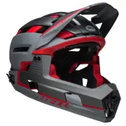 BELL Super Air R Spherical MIPS MTB Helmet (Matte Gray/Red)