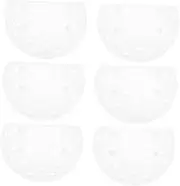 6pcs Bird's Nest Shaper Tray Mold Cubilose Shaper Mold Ice Cube Dumpling Mould Chocolate Drying Rack Clay Tool Cubilose Molds Material White Stereotypes Dense