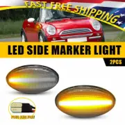 For MINI R50 Hatchback Cooper 02-06 Clear LED Side Marker Light Turn Signal Lamp (for: Mini)