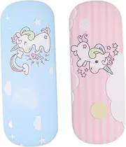 [TENDYCOCO] Unique Unicorn Eyeglass Case 2Pcs Nearsighted Es Spectacles Case Sturdy Craftsmanship