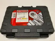 New Craftsman 10 Piece 3/8 Inch Drive Socket Wrench Set With Case 934553