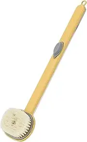 Long Handle Body Brush for Showering | Bath Back Scrubber with Body Wash Storage - Body Cleaning Massage Brush for Bathing, Shower Brush for Men & Women Strop-au