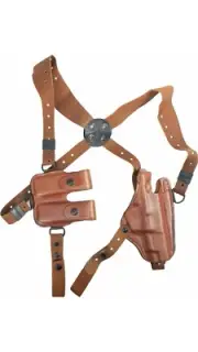 BIANCHI 17257 X16 Agent X LH Leather Shoulder Holster : GLOCK 20 21 - LEFT HAND